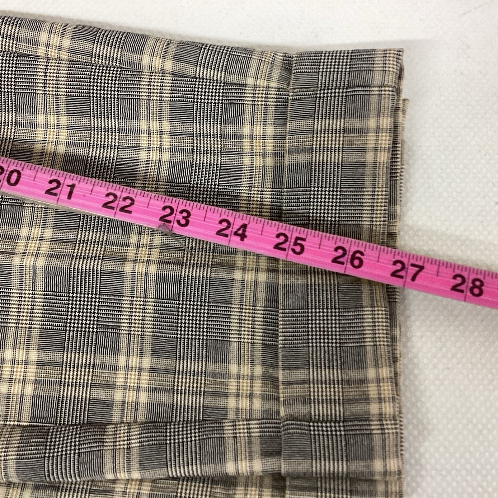 BNWT LADIES M&S SLIM ANKLE MID RISE GREY CHECK TROUSERS SIZE 8 (410D)