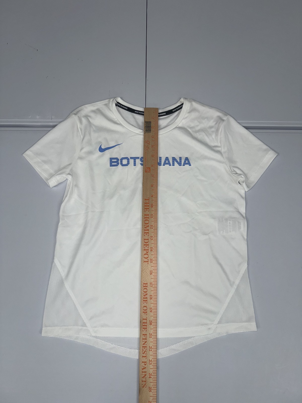 Nike Pro Elite Team Botswana Running Shirt White CT0575-100 Women’s Size XS