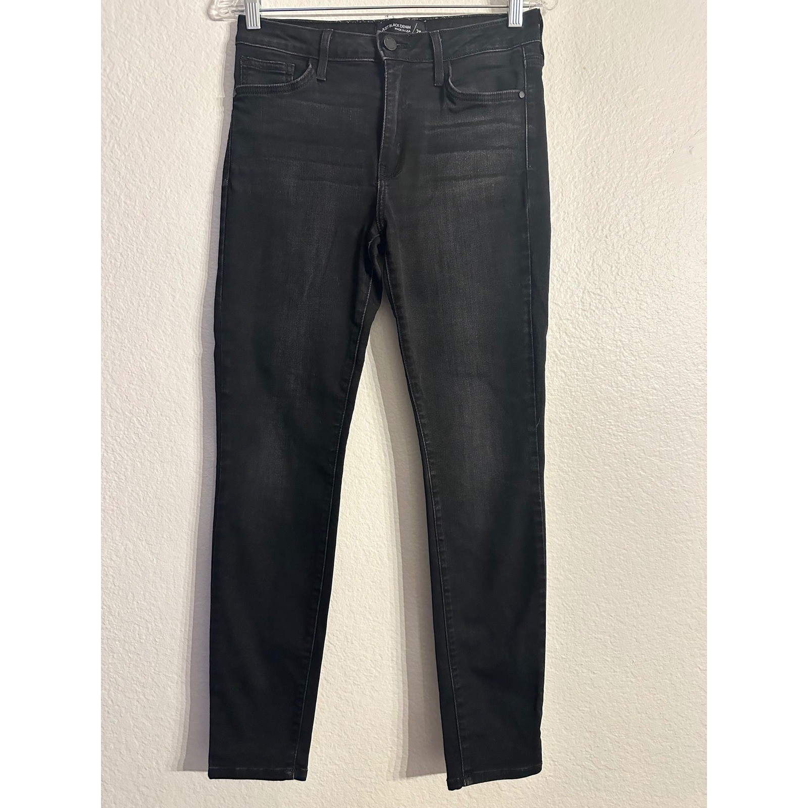 NWOT Just Black Denim Womens High Rise Skinny Jeans Faded Black Size 28