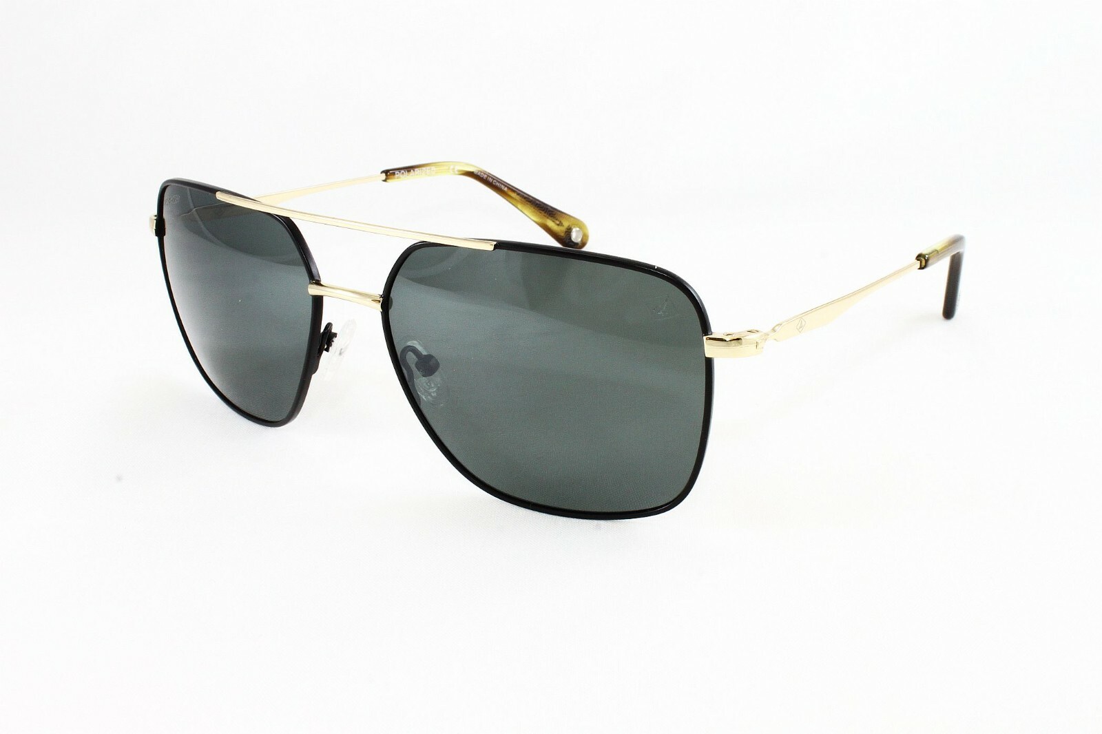 Sperry Polarized Men’s Sunglasses SilverStrand 01 Black Gold Grey Lens 58mm NWT