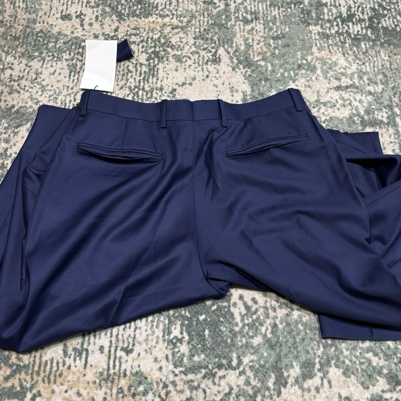Brookwood navy trousers Saint Simons Island Wool/Trevira 34X37 Unaltered