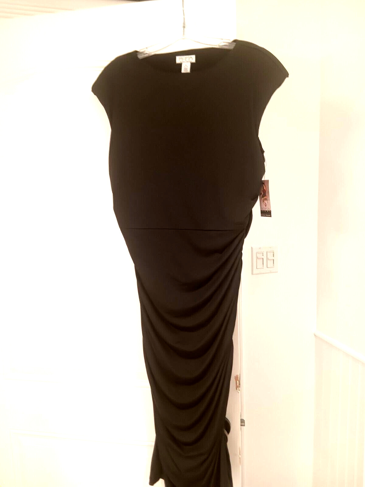 Sexy Black Dress by Sophia Vergara, Size L (16-18), Stretchy, Midi, New!