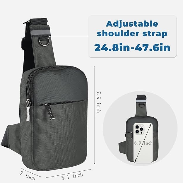Small Sling Bag Mini Crossbody Bag with RFID Blocking Fashionable Fanny Pack