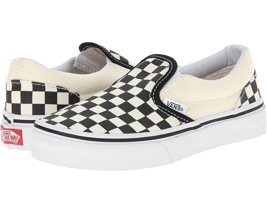 New in Box Vans Classic Slip-On Canvas Sneakers Black/White Checkerboard