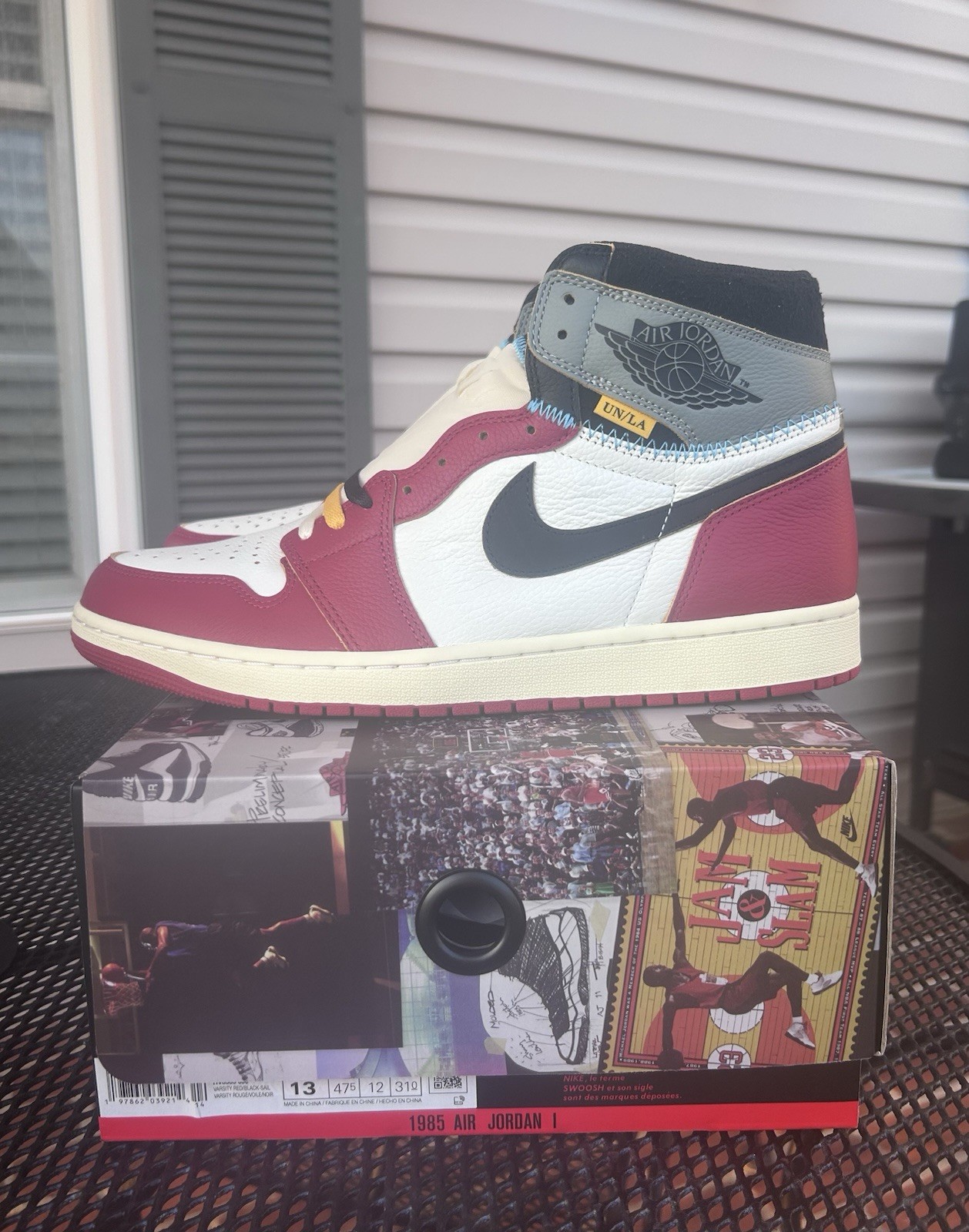 Jordan 1 Retro High OG SP Union LA ‘Chicago Shadow’ Size 13; BRAND NEW