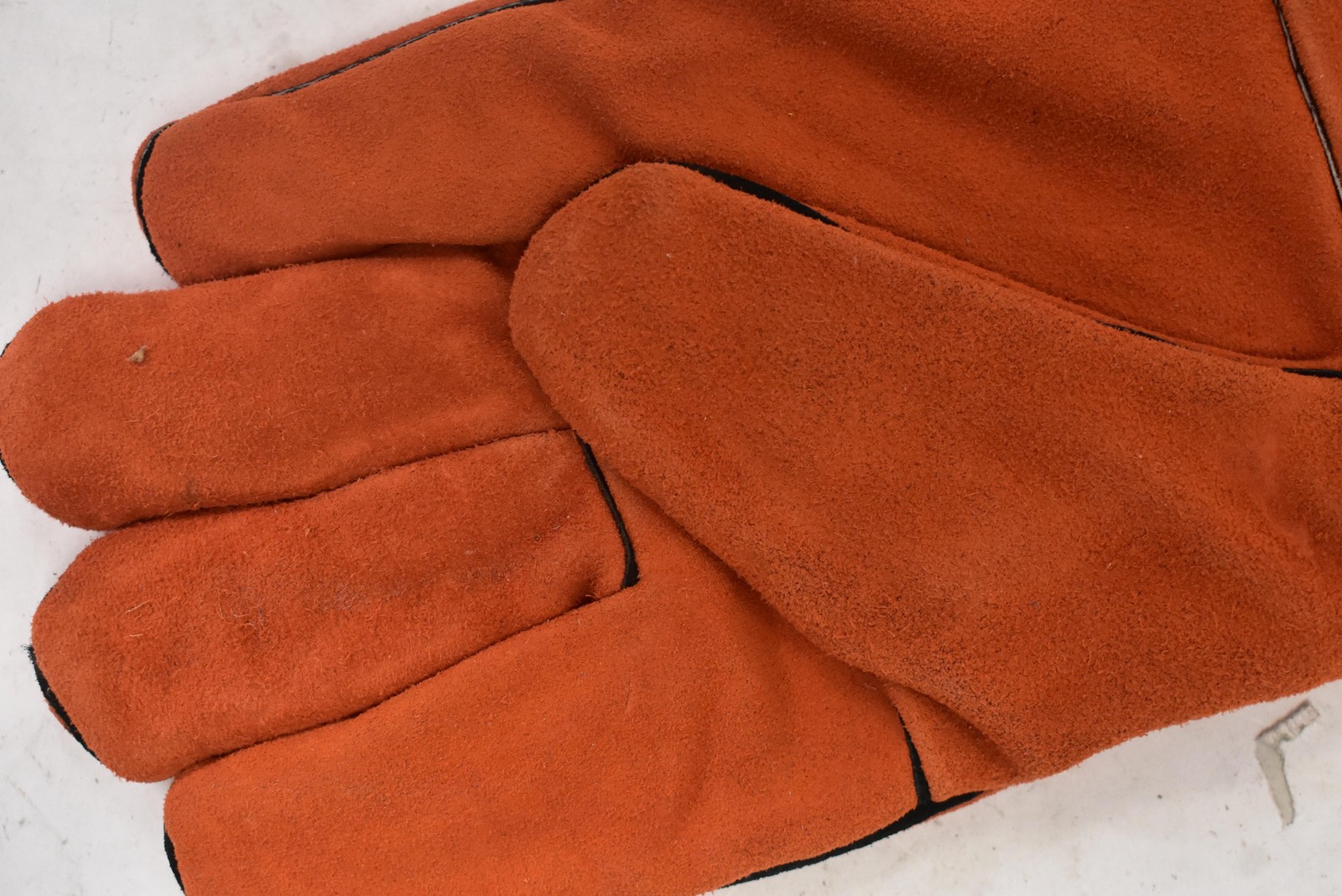 MCR Safety Red Ram 4720 Leather Welding Work Gloves Orange Aramid Fiber Gauntlet