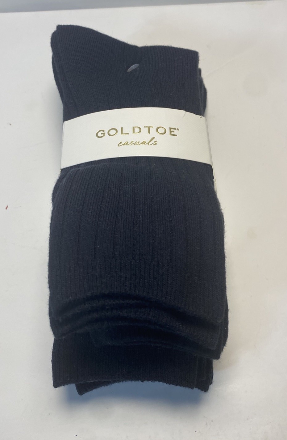 Womens Goldtoe Crew Socks Pack of 6 Black