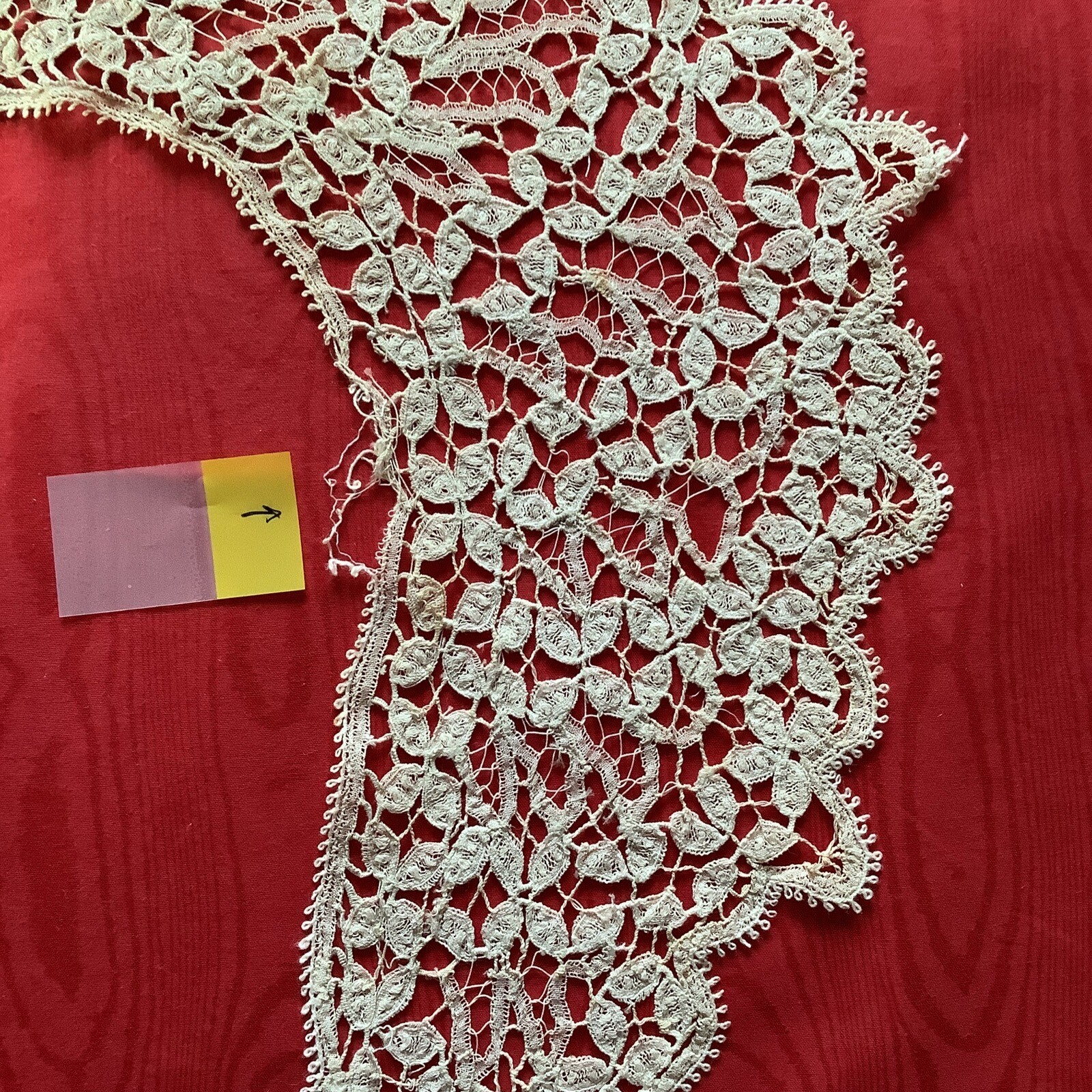 Antique Crochet/Tatted Collar in ECRU