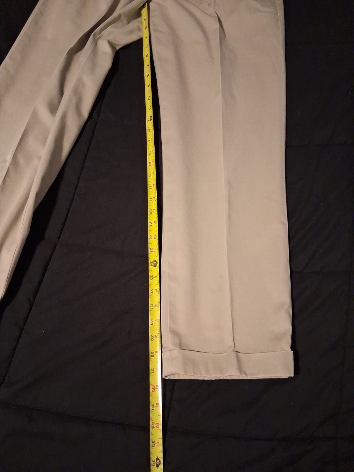 Brooks Brothers Elliot Advantage Chino Men Pleated Cotton Khaki Pants W35 L32