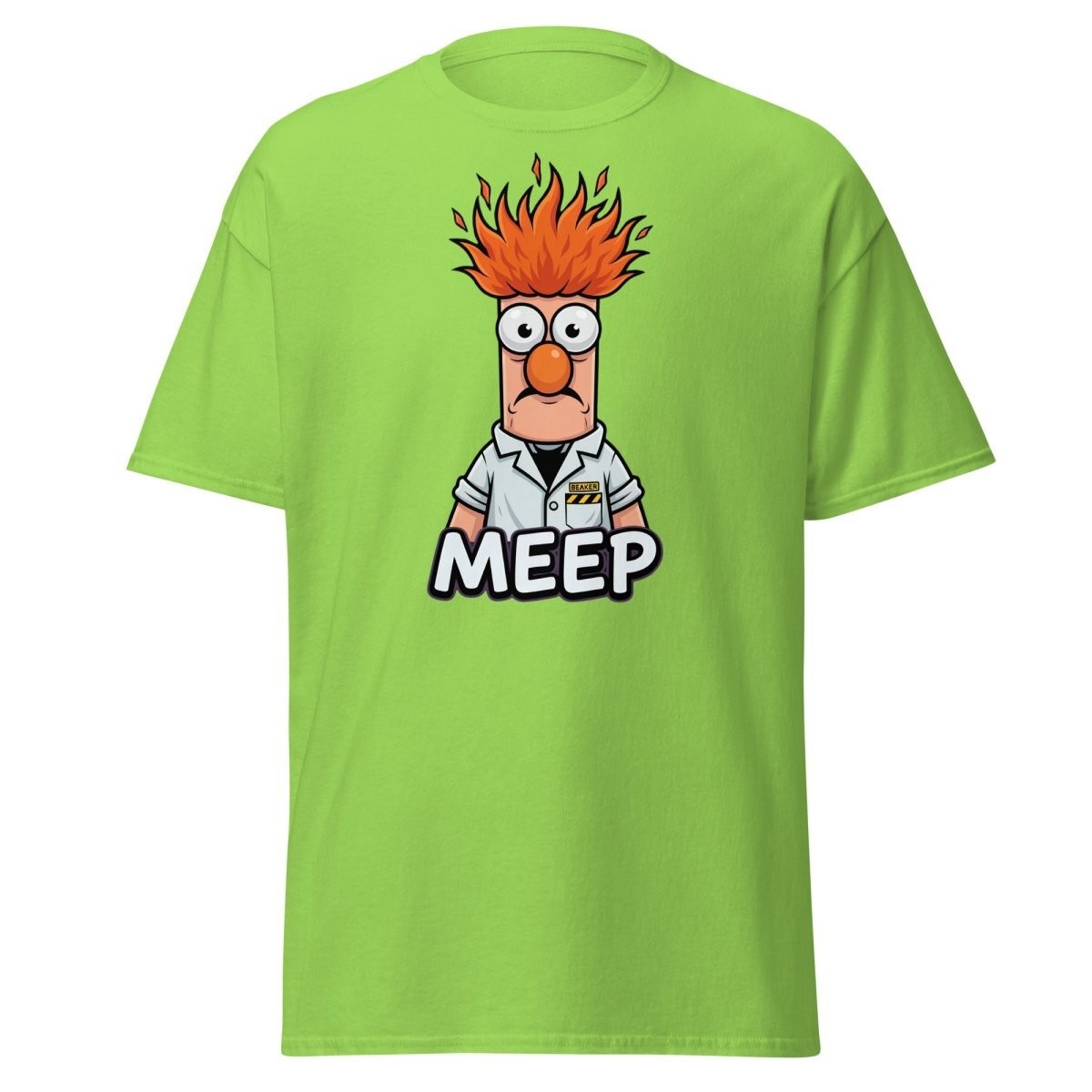 Beaker Muppet Meep T-Shirt – Funny Scientist Cartoon Tee