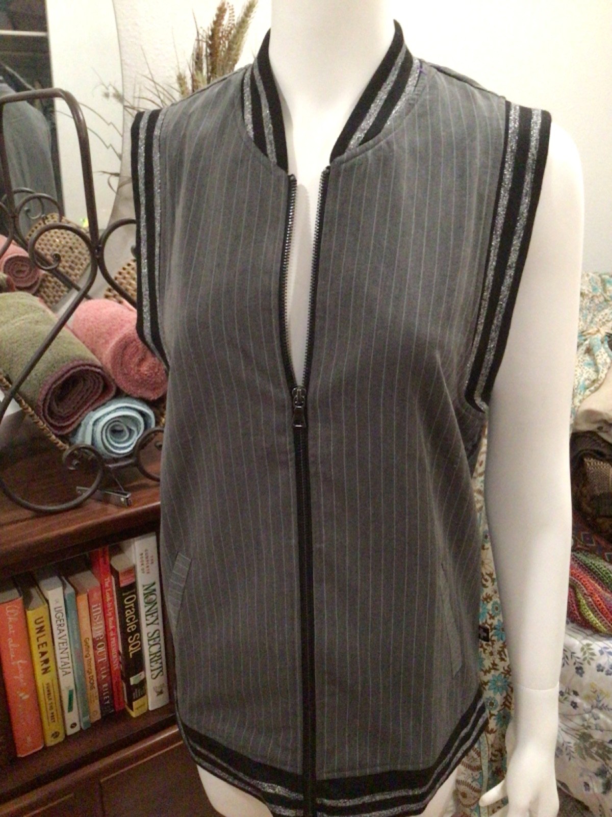Andrew Christian Full Zip Vest M RARE sold out style New Unisex