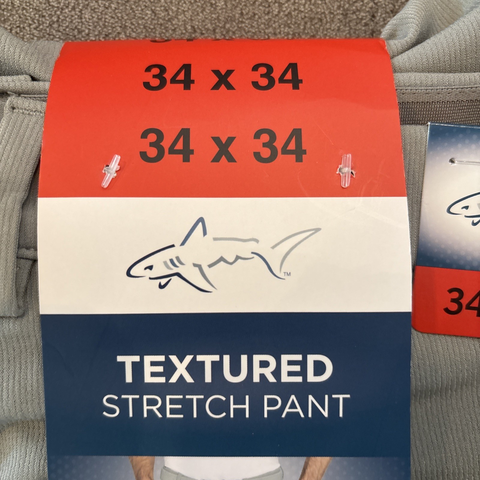 Greg Norman Shark Men’s Golf Pants 2-Pack Stretch in Navy & Gray (NWT)