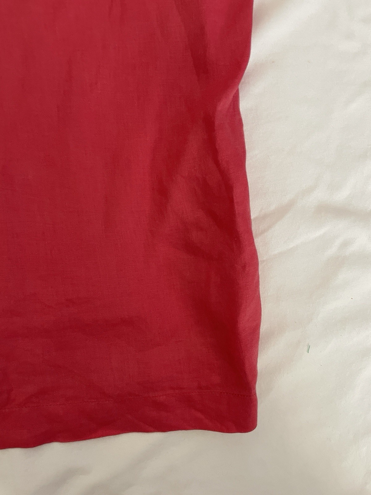 Massimo Castello 100% Linen Fushia Color Long Sleeved Men’s Shirt Size Large
