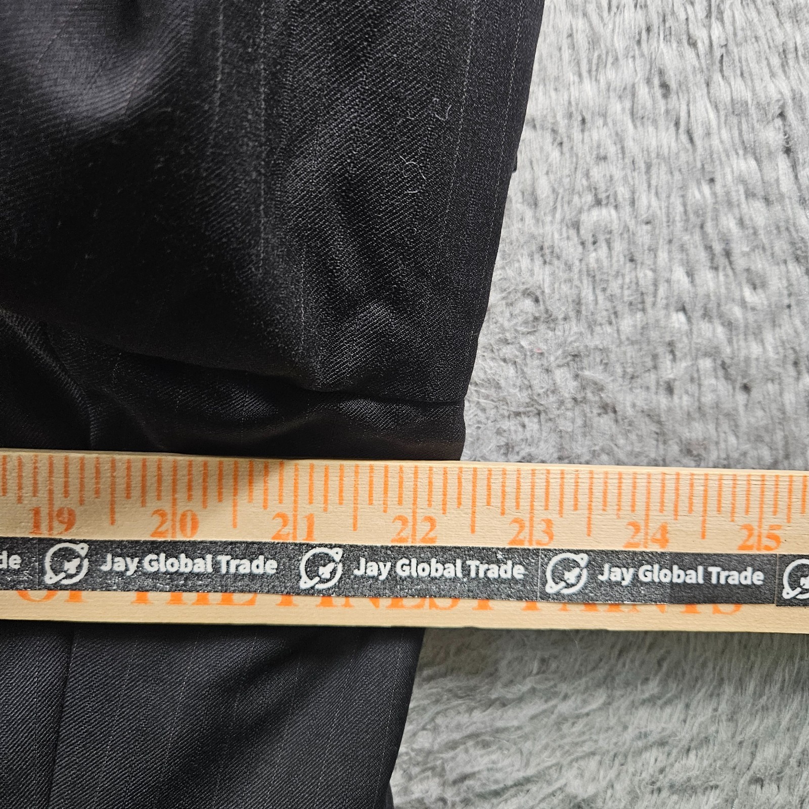 Hart Schaffner & Marx 42L 2PC Suit Blazer Men Pants 36 x 33 Gold Trumpeter Gray