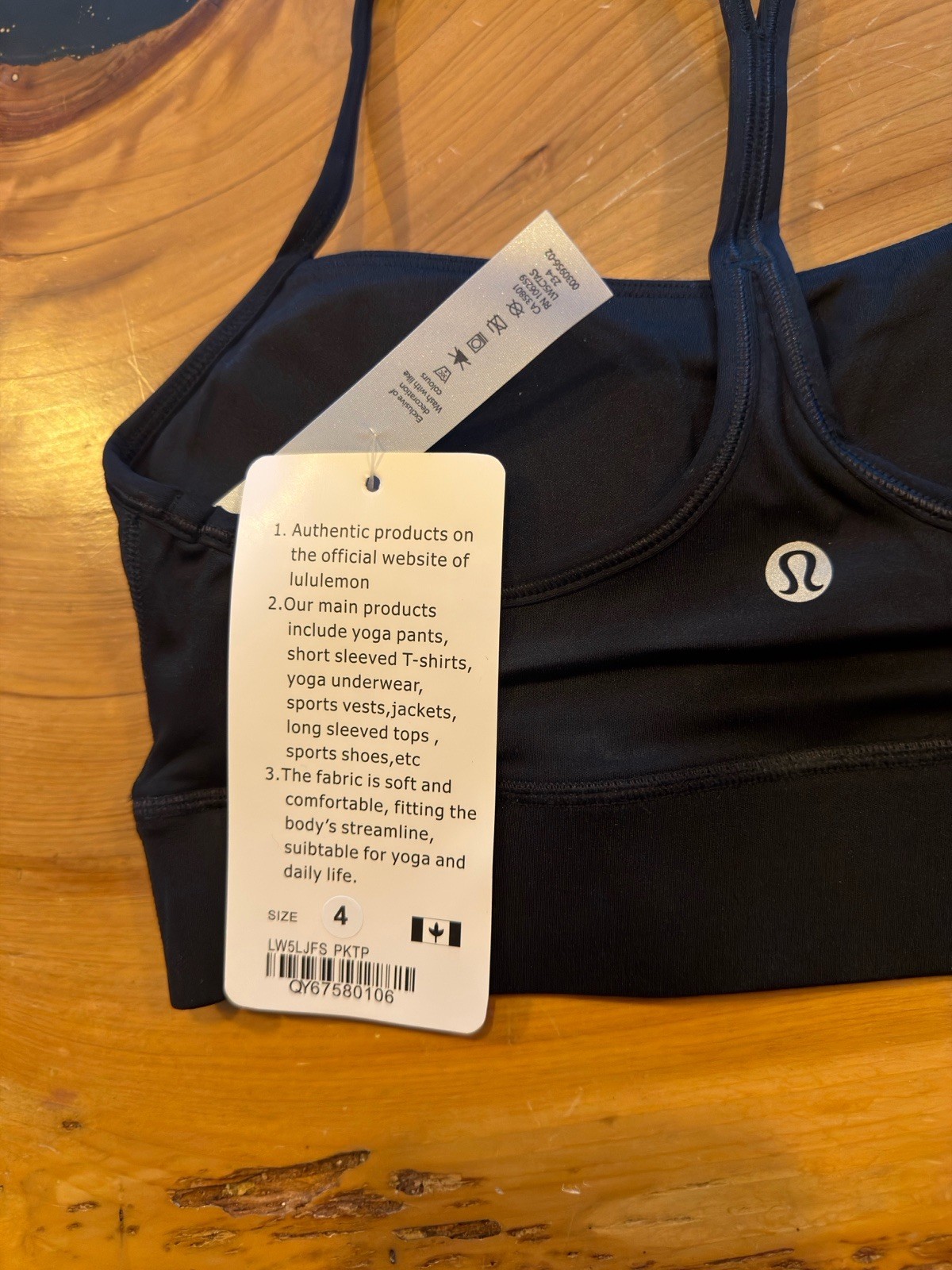 Lululemon 4 Piece Set Flow Y Bras Align High Rise Biker Shorts Black NWT S: 4/6