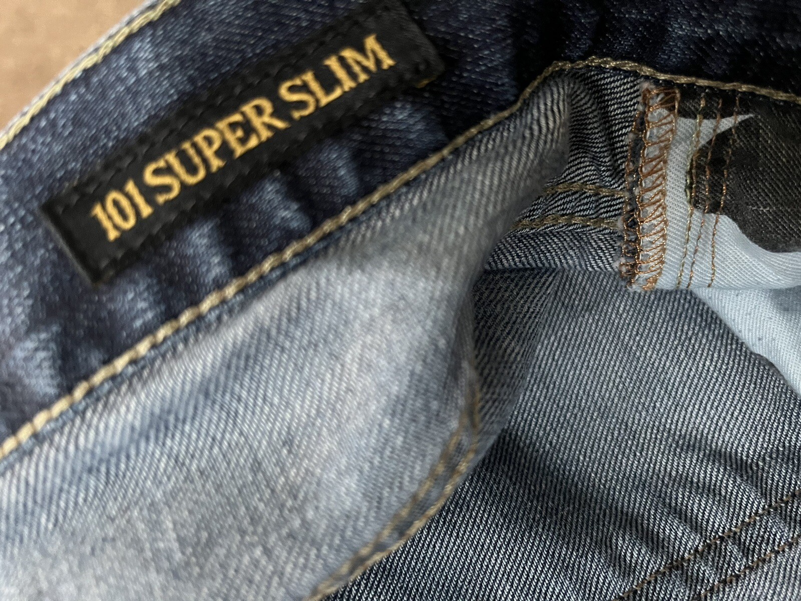 Lucky Brand 101 Super Slim Distressed Jeans Sz 28×32
