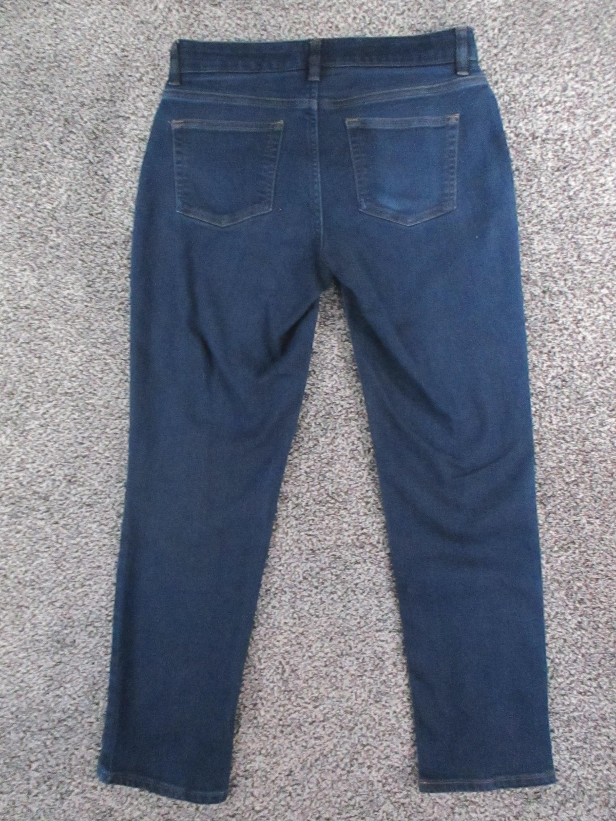 Chaps Jeans Womens 8 Blue Dark Wash Mid Rise Straight Stretch Denim 29×28