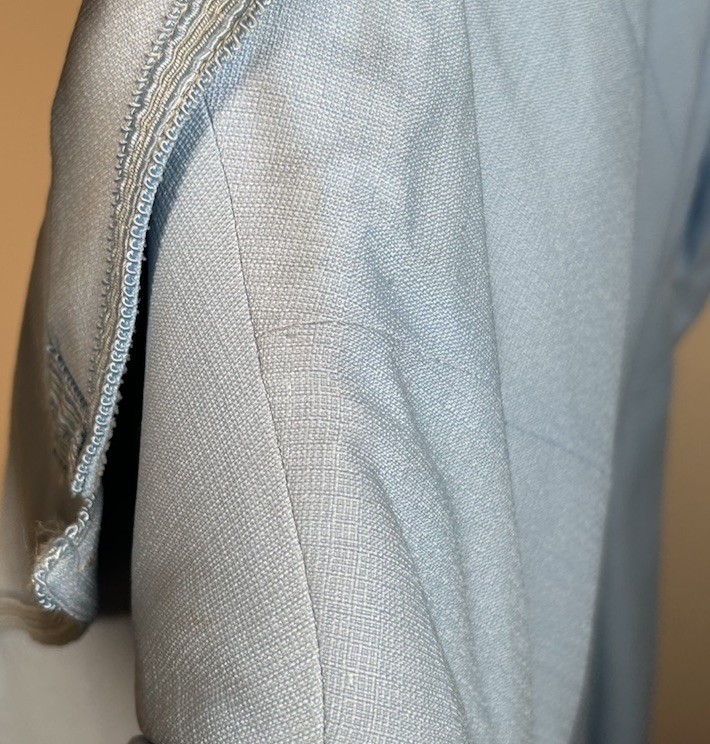 VTG 70s After Six Baby Blue Tuxedo Tail Coat Suit Jacket Mens 38R Deadstock