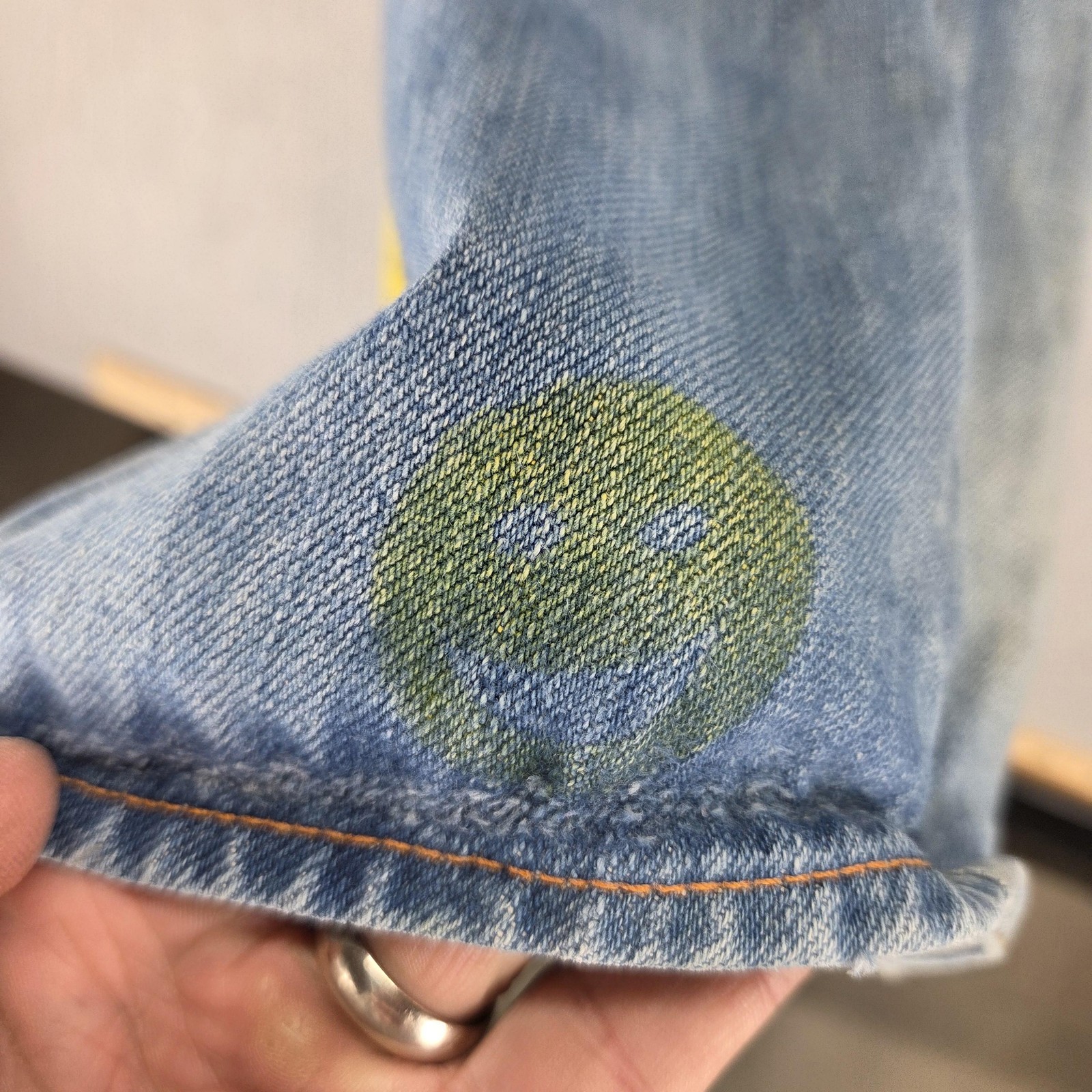 Vintage Levis Engineered Jeans Mens 32×32 Blue Twisted Light Wash Zip Fly