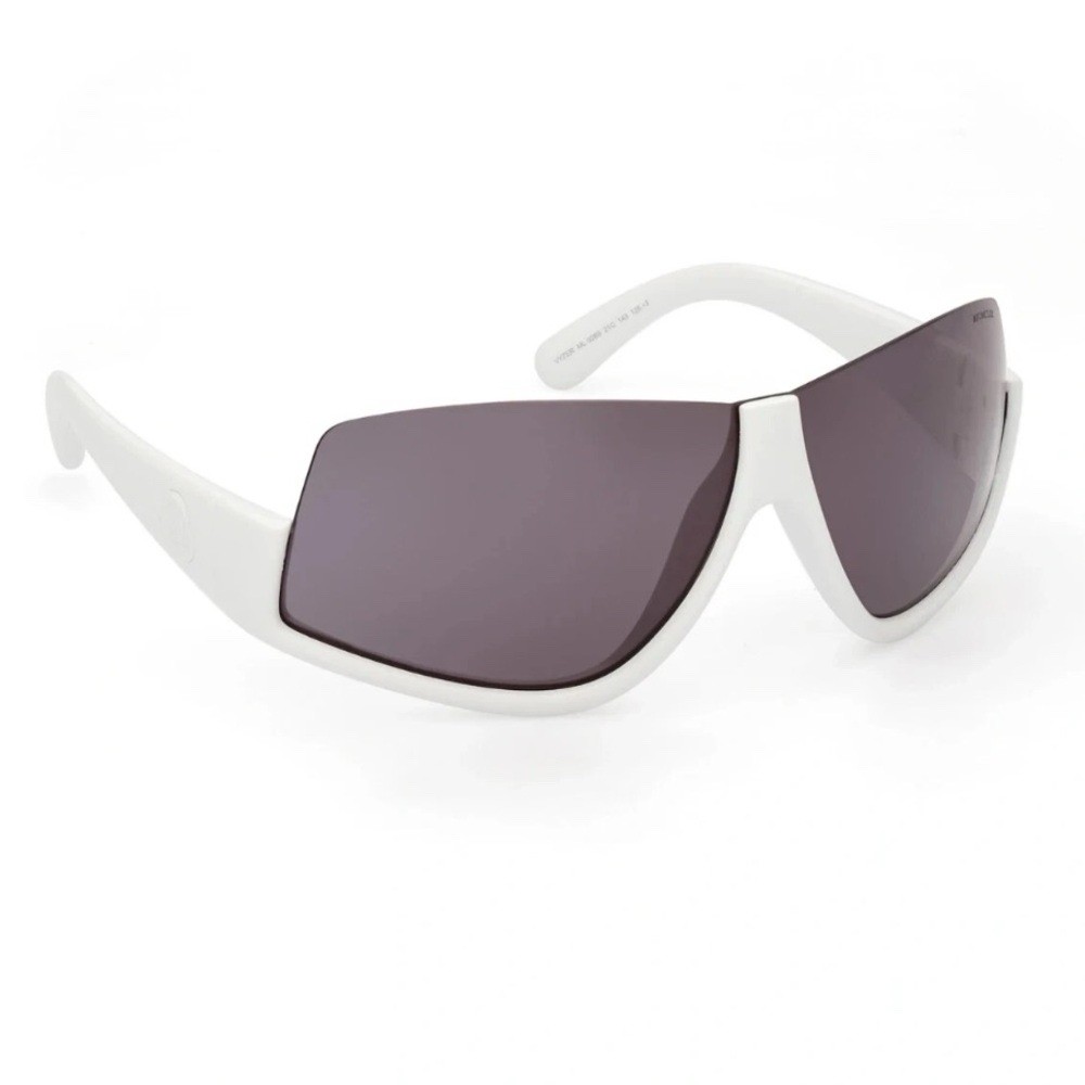 MONCLER Vyzer ML0269 21C UNISEX SEMI RIM SUNGLASSES WHITE PRE-OWNED EXCELLENT