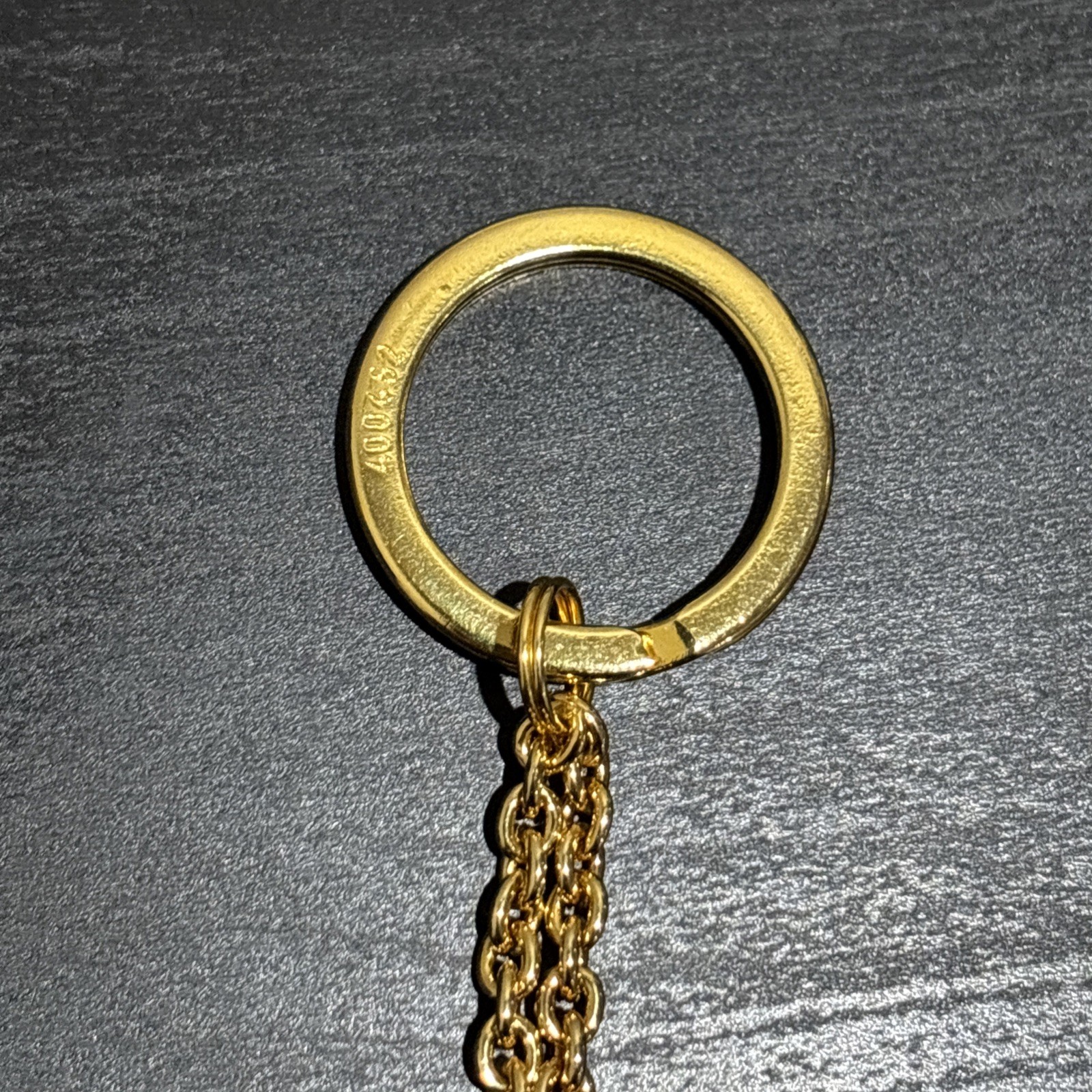 Vintage Moschino By Redwall Keychain Made In Italy Gold Double Heart Bag Charm