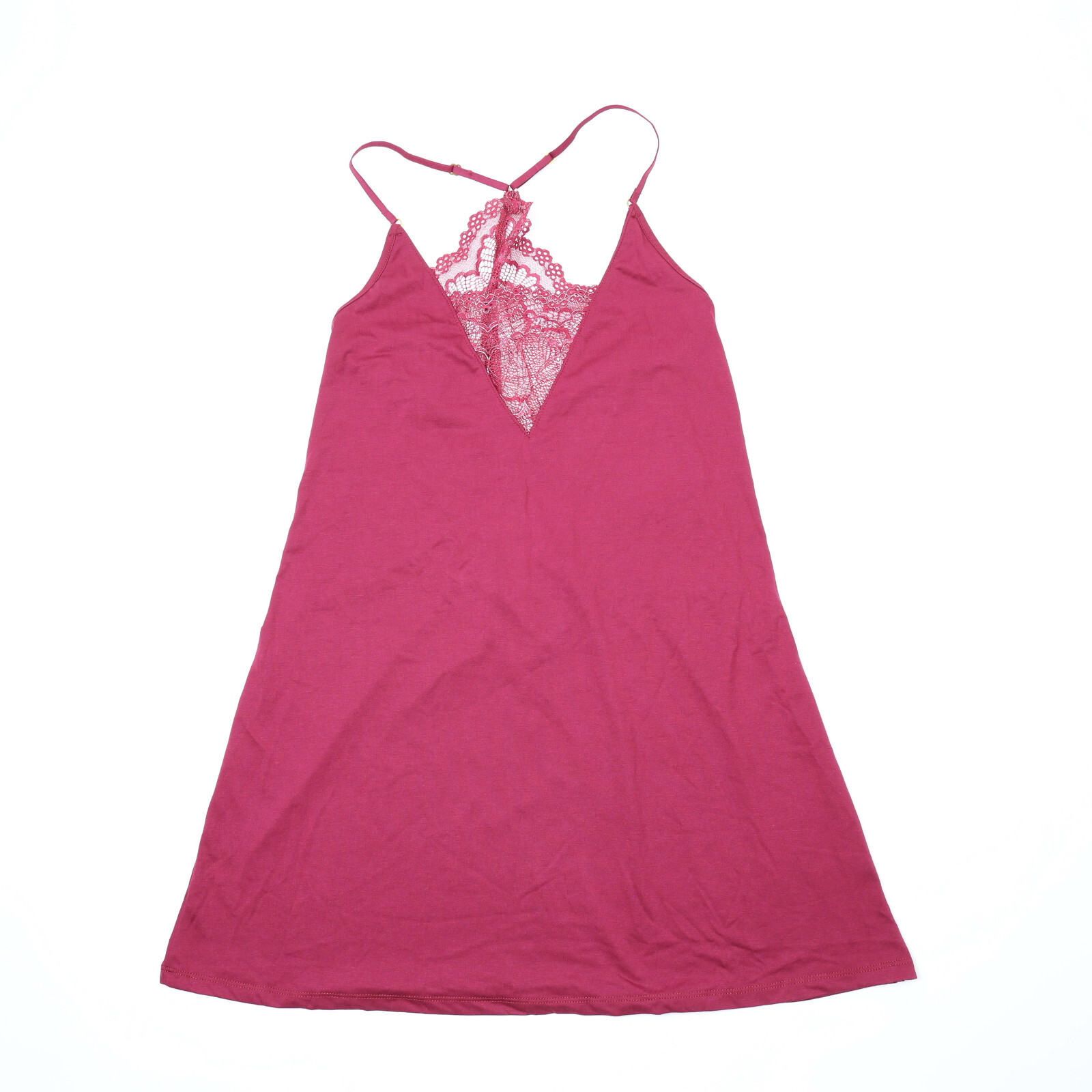 Flora by Flora Nikrooz Kat Lace Chemise Burgandy Size M (Pre-owned/as pictured)
