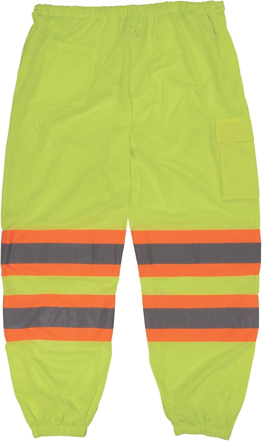 unisex adult Two-tone Class E Two Tone Pants, Lime, Small-Medium