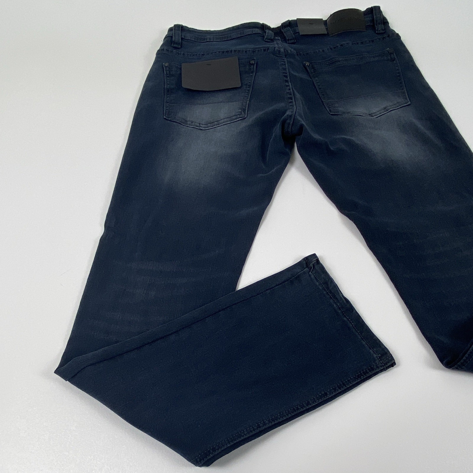 Steve’s Jean Men’s Slim Fit Dark Wash Blue Denim Stretch Mid Rise 5-Pocket 32*32