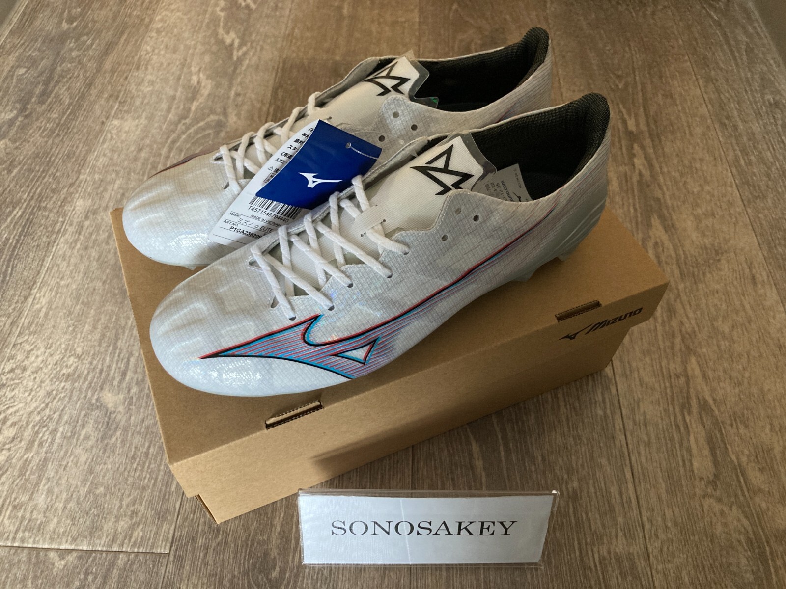 MIZUNO ALPHA ELITE P1GA2362 09 White × Ignition Red × Blue New in Box from Japan