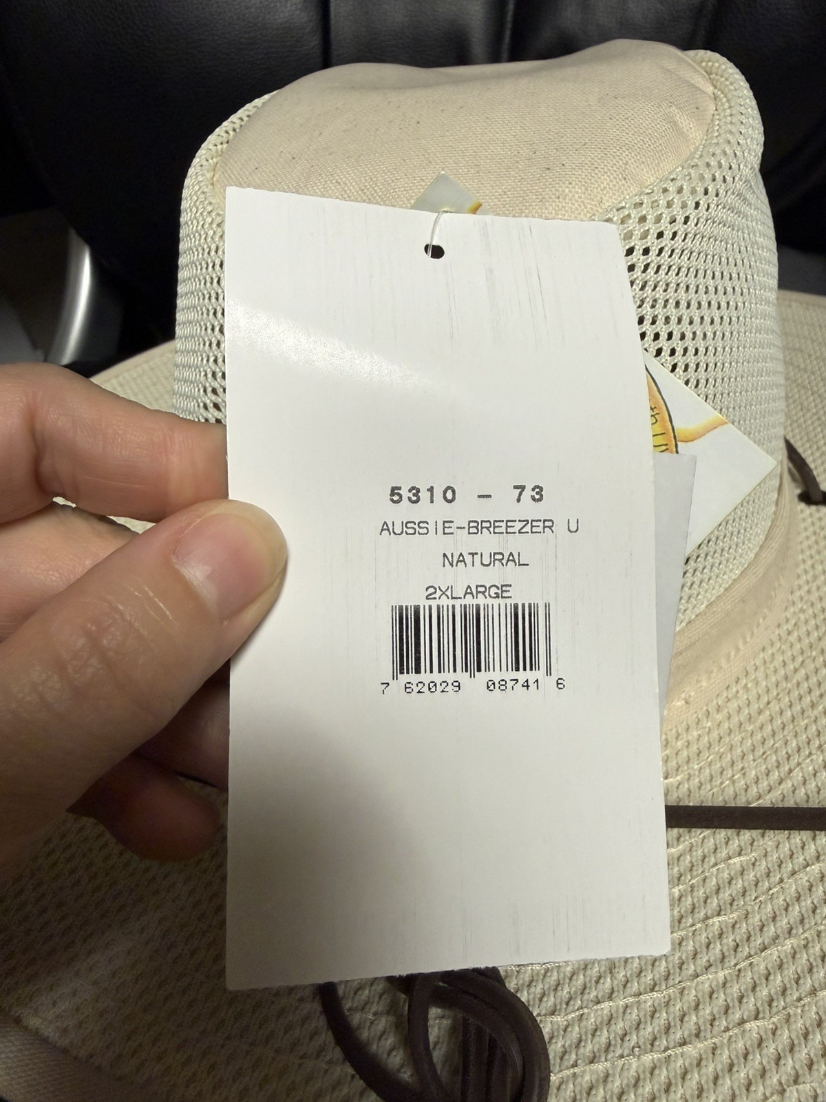 Henschel Crushable Soft Mesh Aussie Breezer Hat, Natural, 2XL