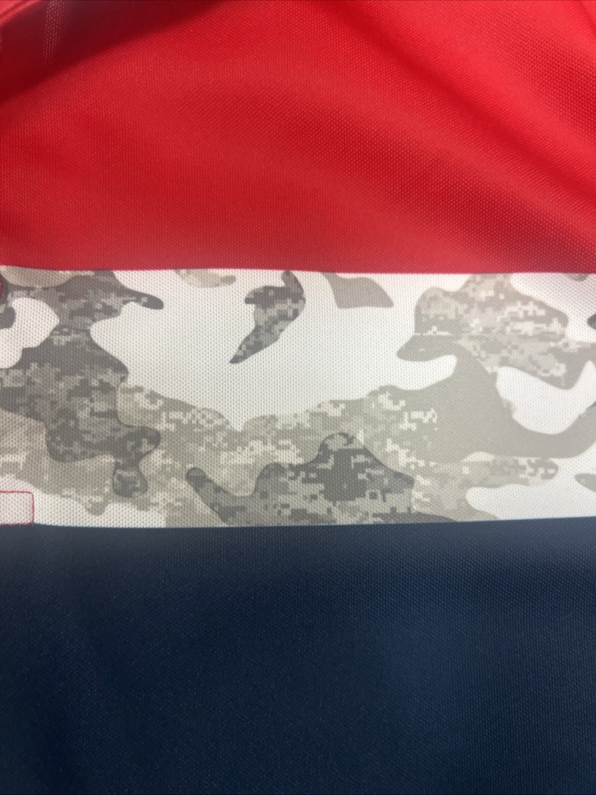 Walter Hagen American Flag Performance 11 Novelty Print Polo Medium 4th Of July