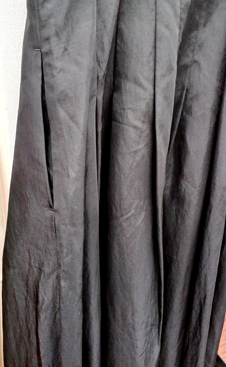 Fray I.D V-Neck Dress Black Size 1 51in Front & Back Knit Sleeveless