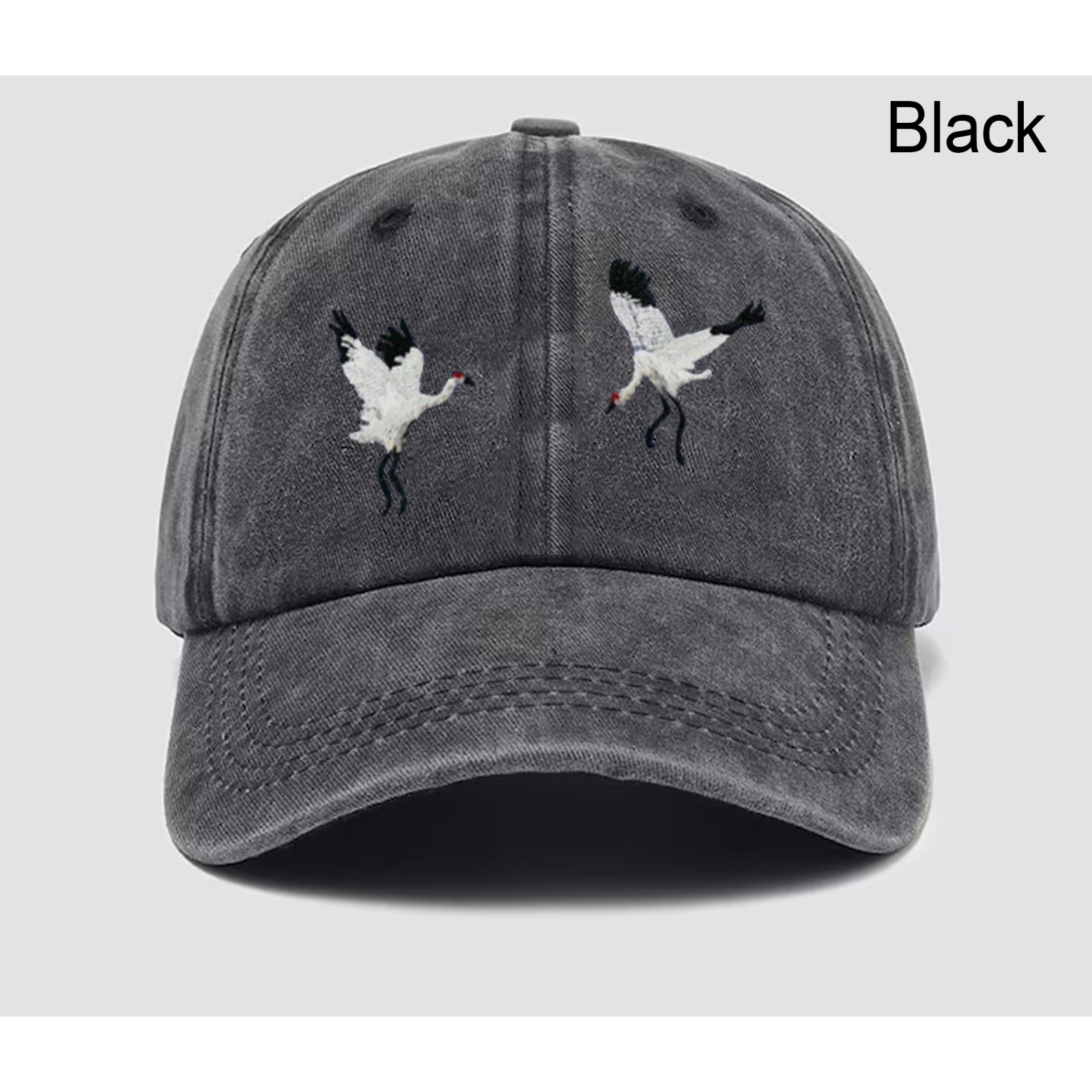 Crane Bird Embroidered Dad Hat,Wild Animal Embroidered Hat,Trucker Hat,Gift Idea