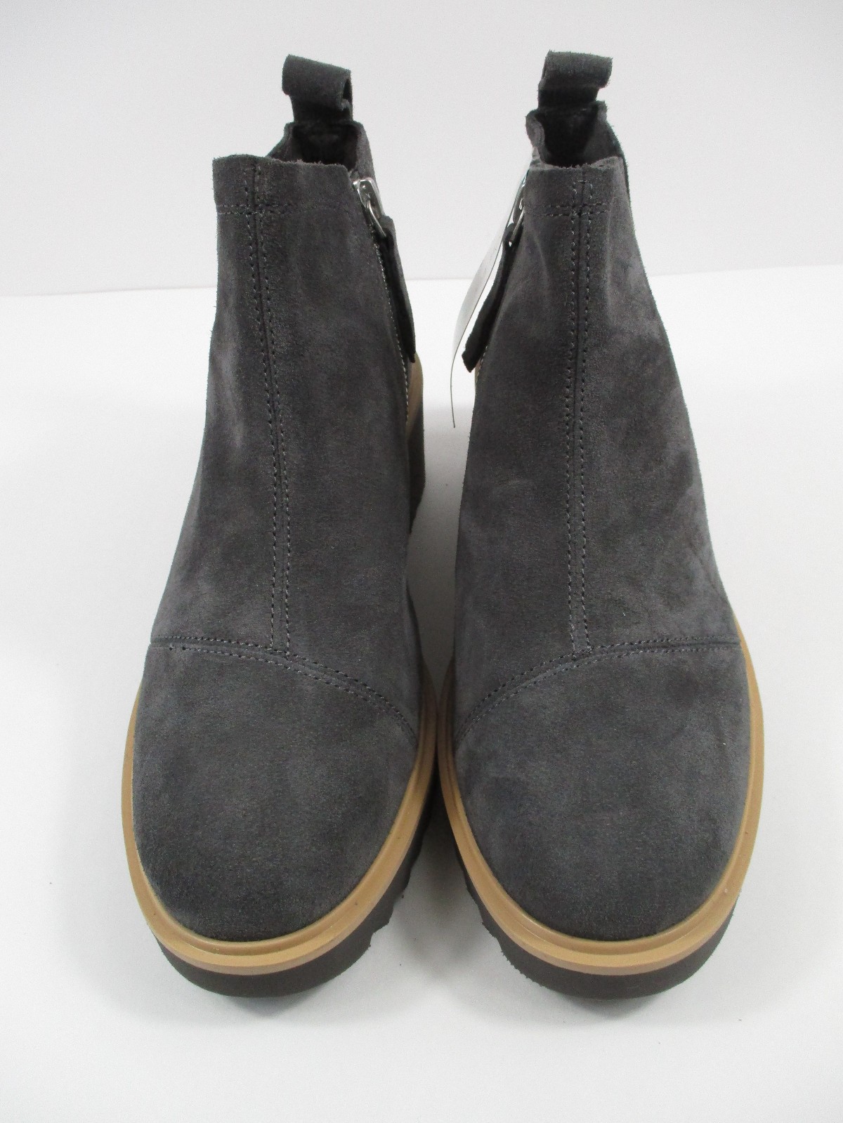 -NEW TOMS Maude Forged Iron Wide Width Suede Wedge Bootie Women’s Boots Sz 8.5W