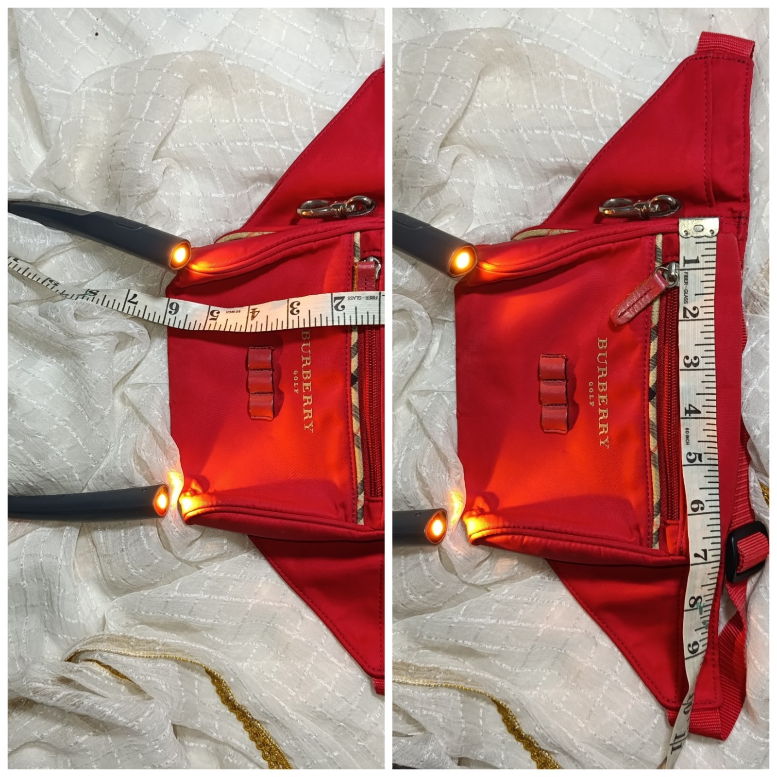 Burberry Red Golf Waist Bag