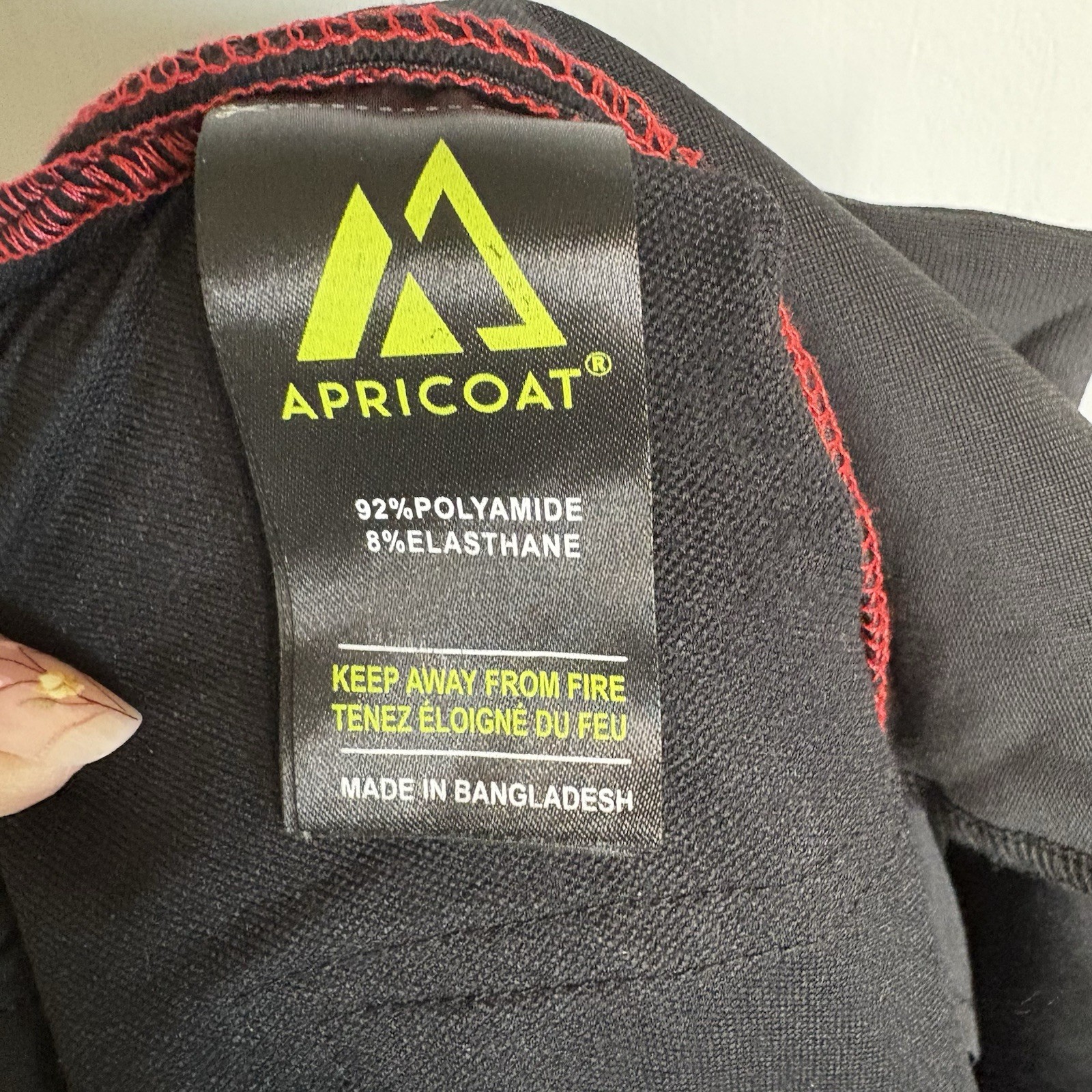 Apricoat Black Polyamide Elasthane Stretch Pants Straight Size 38 Adventure