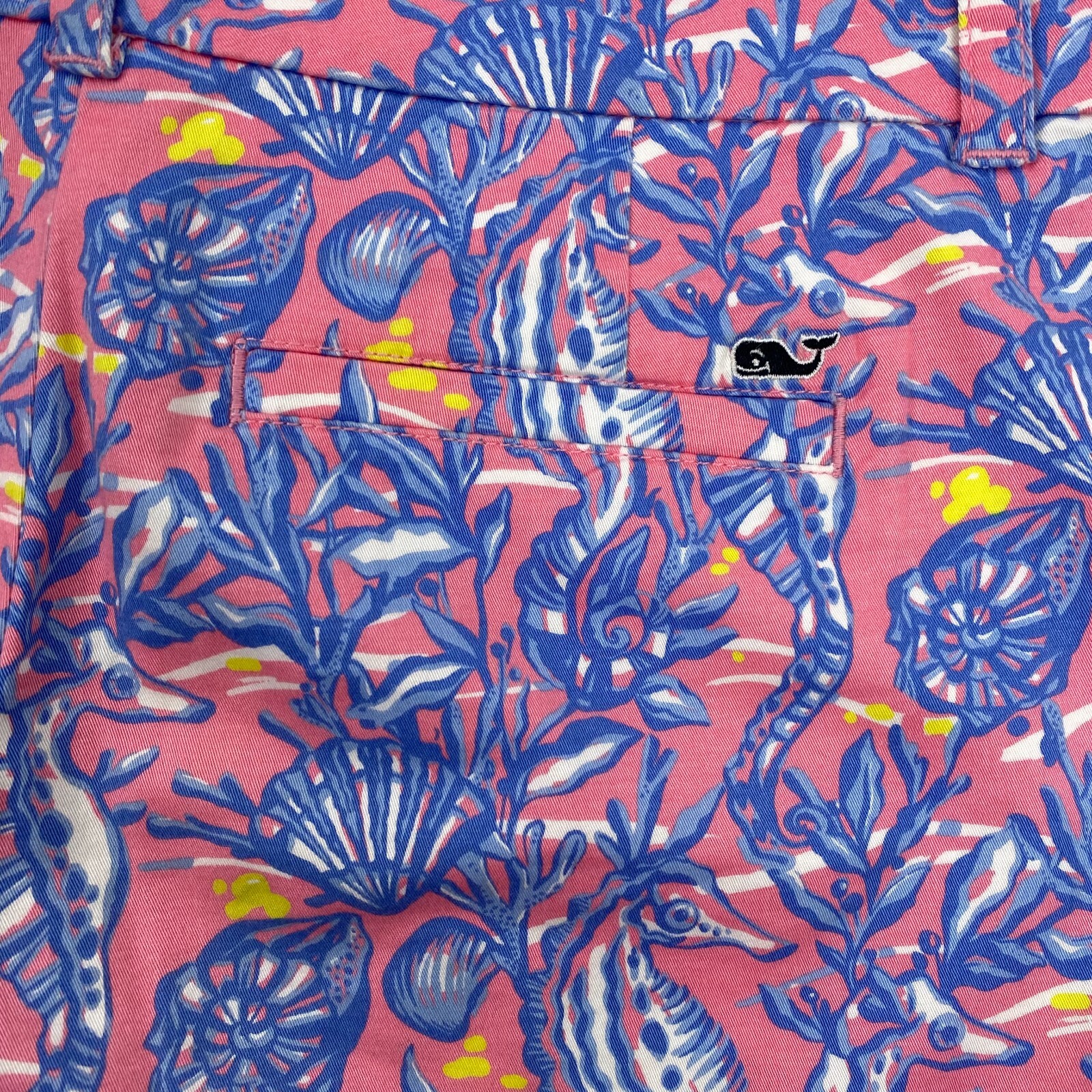 Vineyard Vines Shorts Size 2 Seahorse Clams Shells Preppy Colorful SS-758
