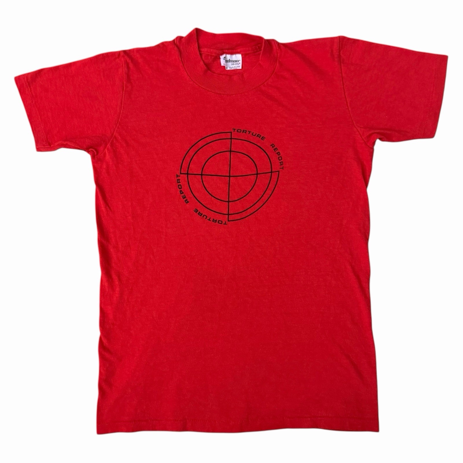 Vintage 80s Torture Report Political T Shirt Mens Small Senate Intelligence RARE