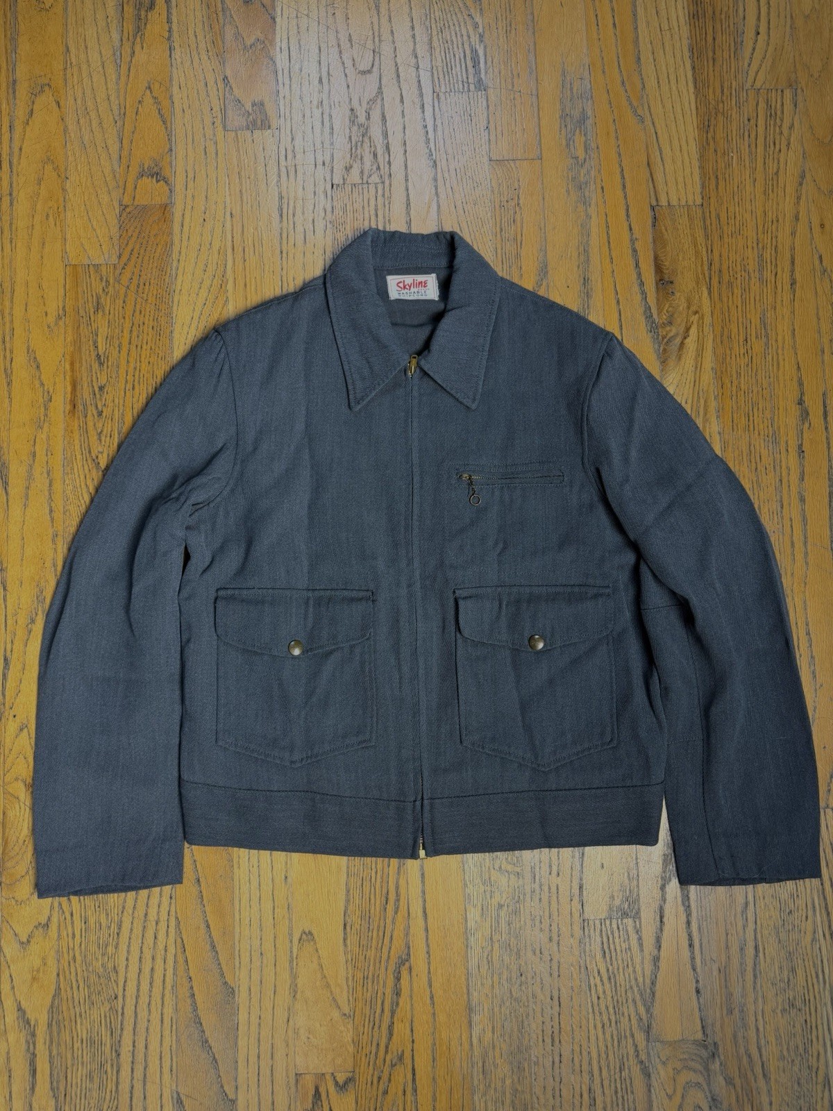 vintage 1950s Uniforms by Days jacket whipcord Eisenhower workwear boxy USA