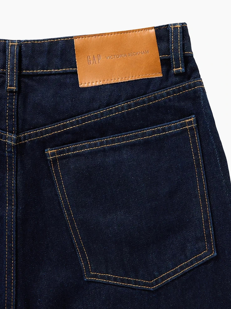 NEW – GAP – Gap Victoria Beckham High Rise Straight Jeans(Color:Dark Rinse Wash)