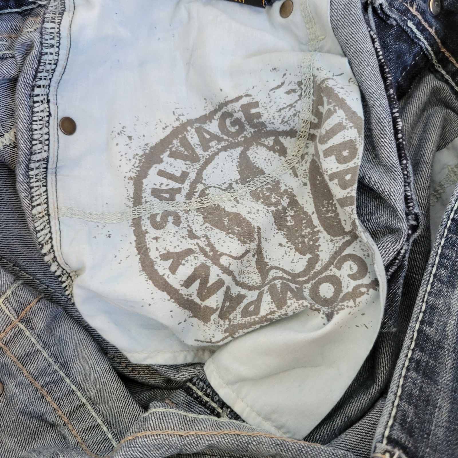 Salvage Supply Company Men’s Mayhem Bootleg Jeans Size 38×33 Western Distressed