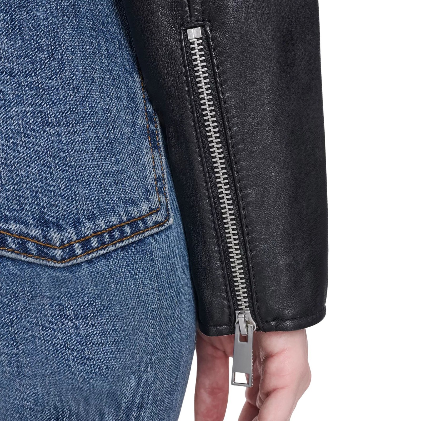Women Real Leather Jacket Black Quilted Diamond Biker Motorcycle Riding Coat