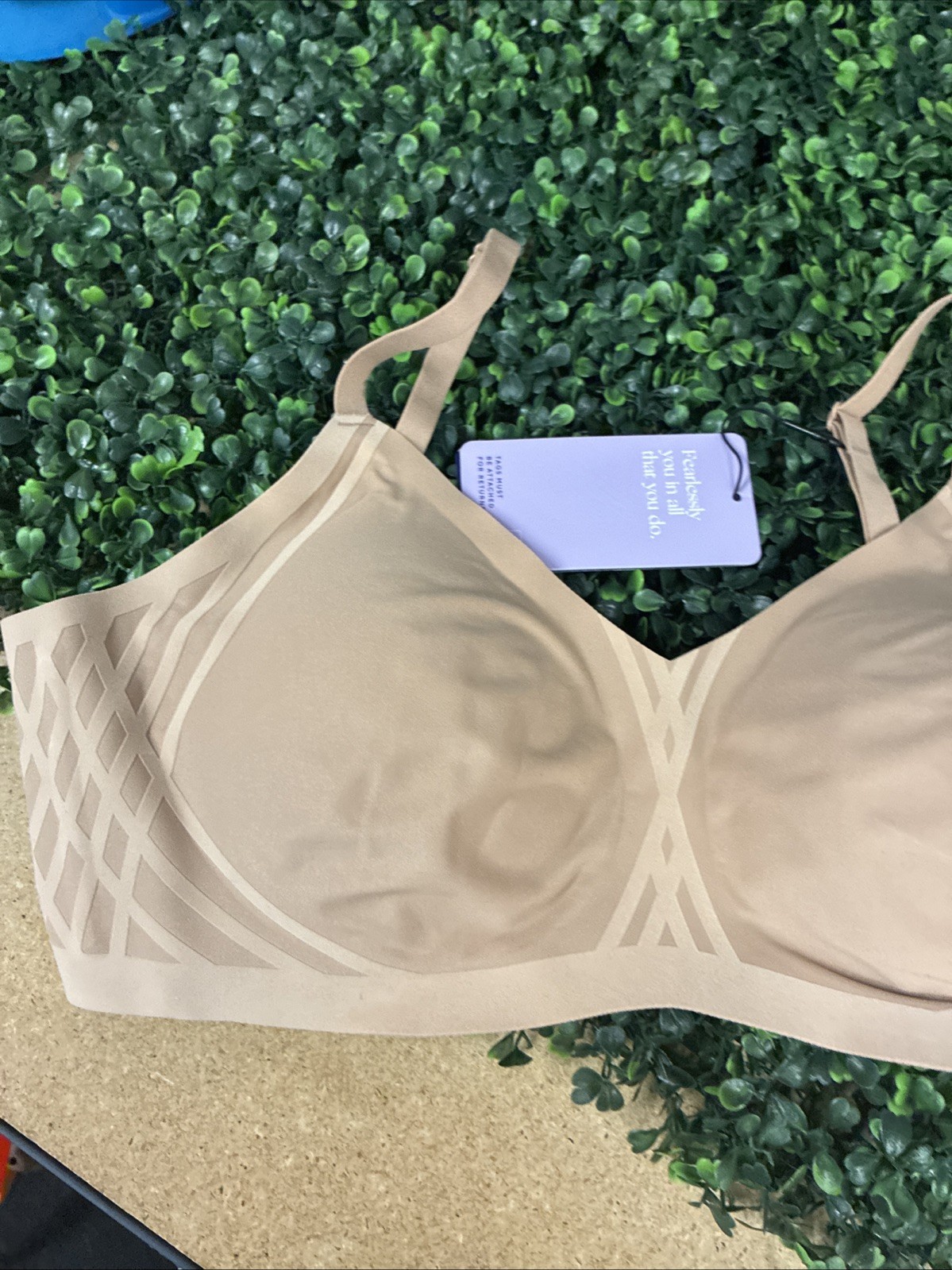 Honeylove Silhouette Wireless Convertible Bra| Color Sand| Size 38 B/C | Large