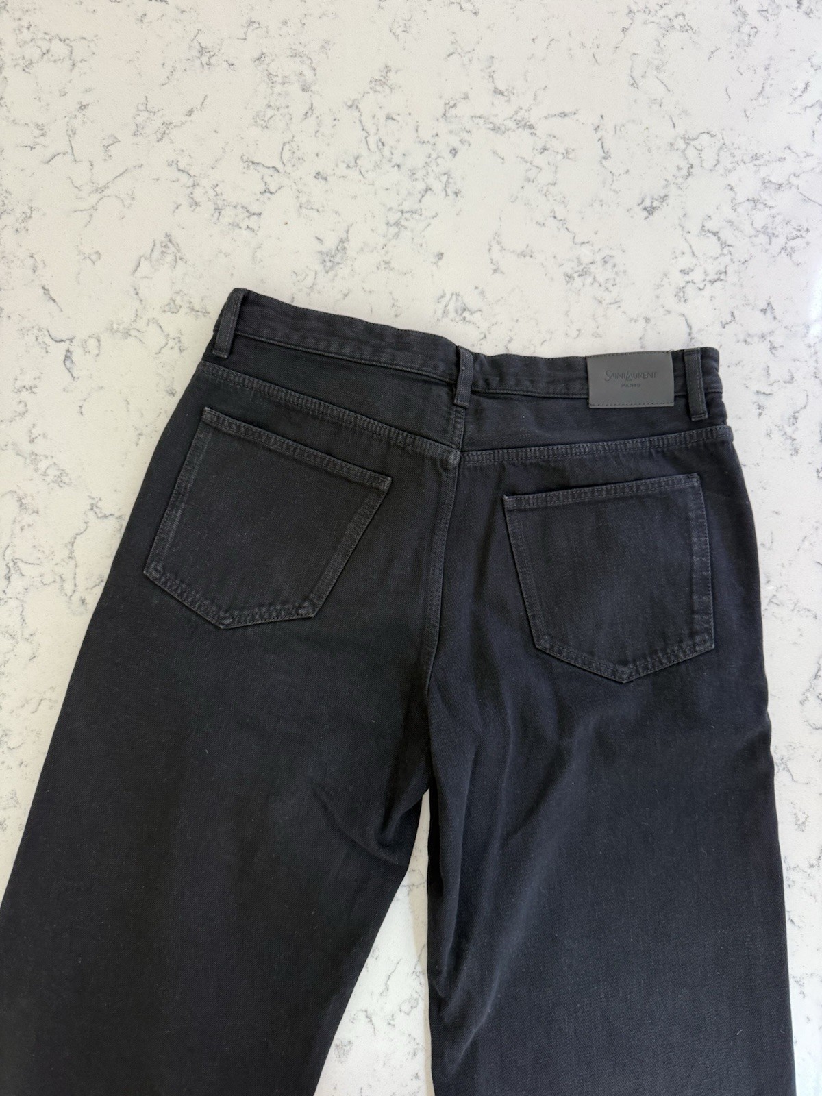 YSL BLACK JEANS 30 Straight Leg Denim Jeans
