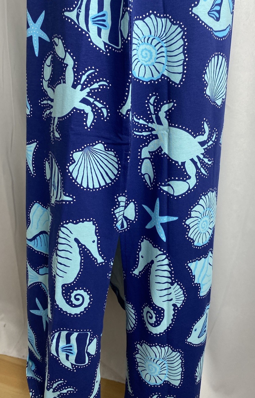 Ana Clare Emilee Sz L Waikiki Sea life print maxi dress NEW