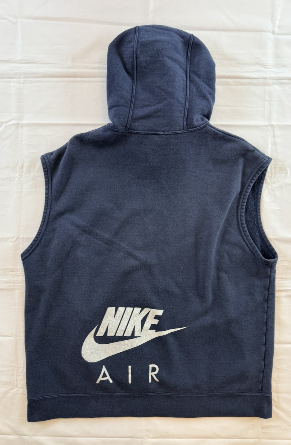 Vintage Nike Sleeveless Pullover Vest Hooded Sweatshirt + NWT Nike Visor Hat Y2K