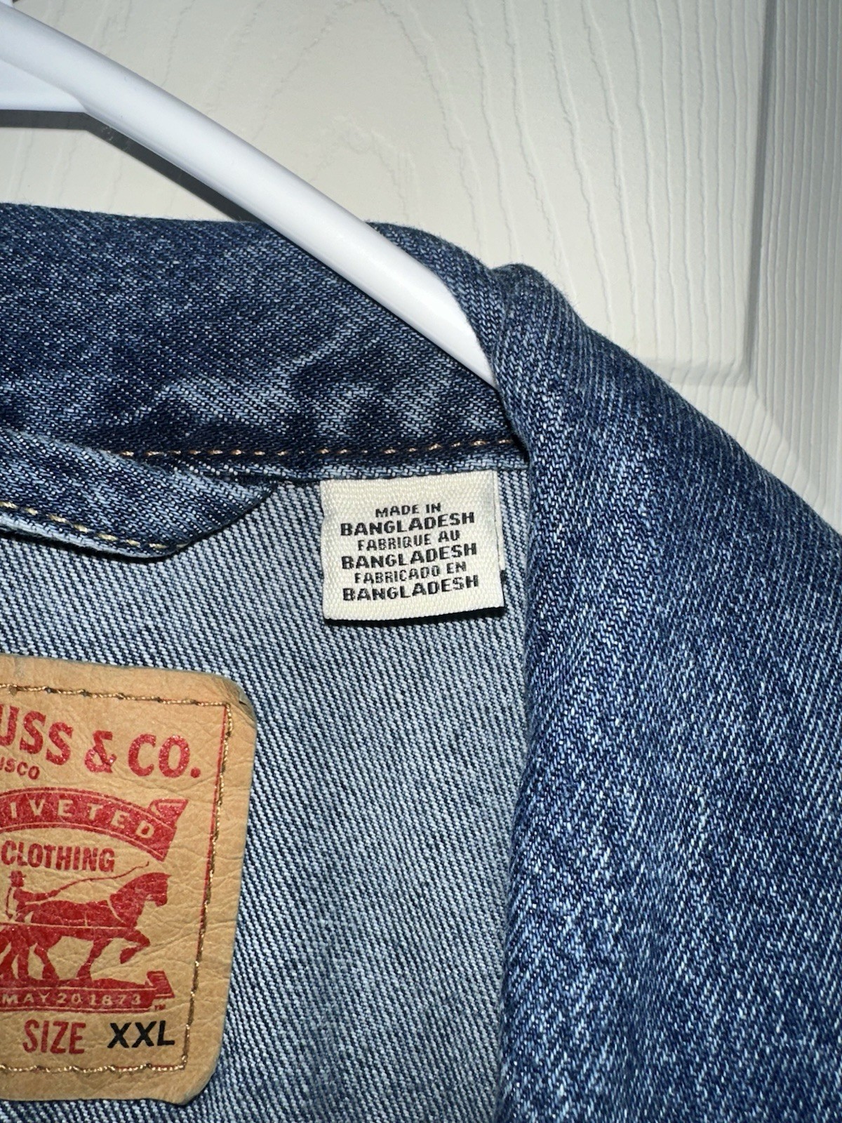 Levi’s Type 1 Style Trucker Denim Jacket Men’s XXL Relaxed Blue Jean Coat EUC