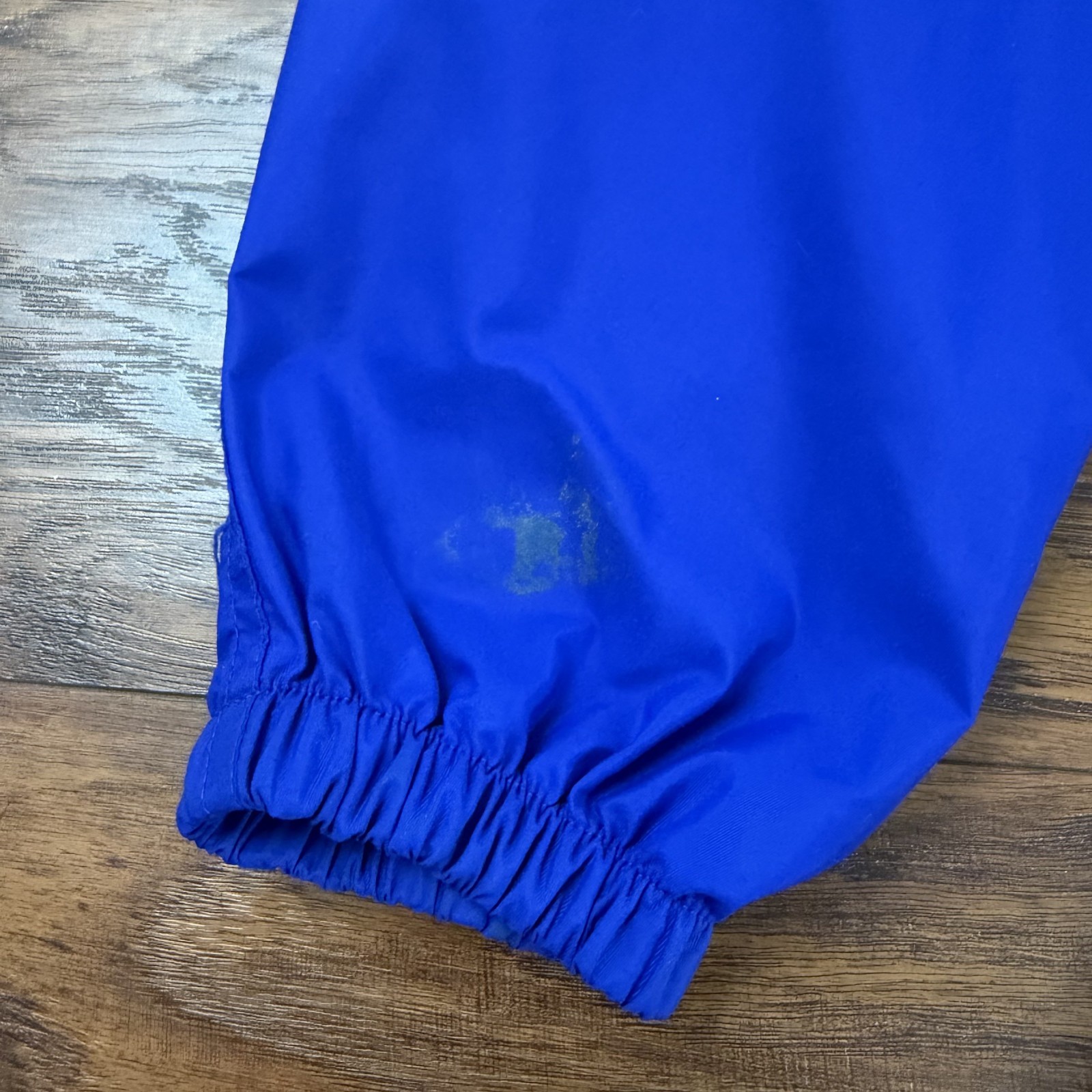 VINTAGE LL Bean Jacket Mens M Blue Nylon Anorak Hooded 1/2 Zip Lightweight USA