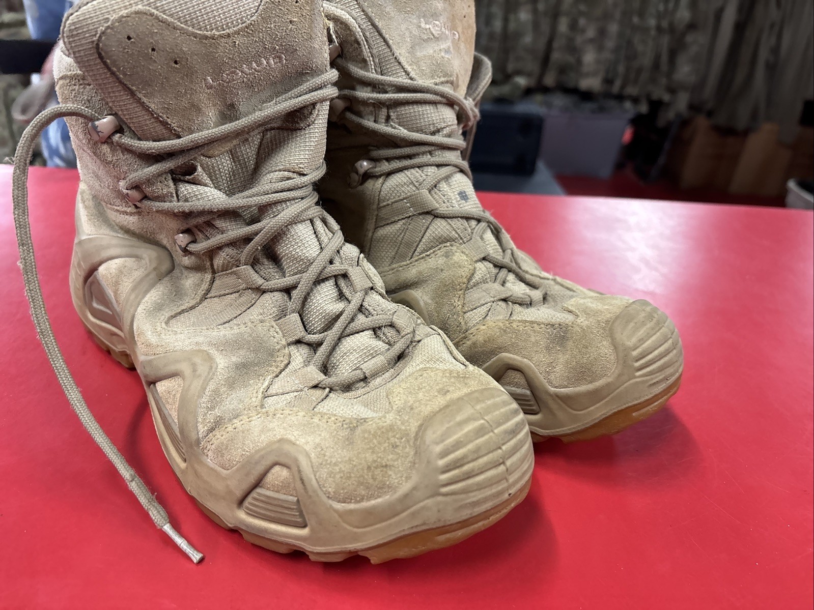 LOWA ZEPHYR MID TF COYOTE TASK FORCE COMBAT BOOT 10.5