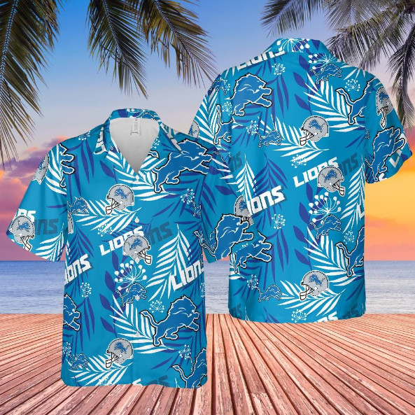 detroit lions shirt, floral, hawaiian shirt, 2023 playoffs, nfl team, champ, fan